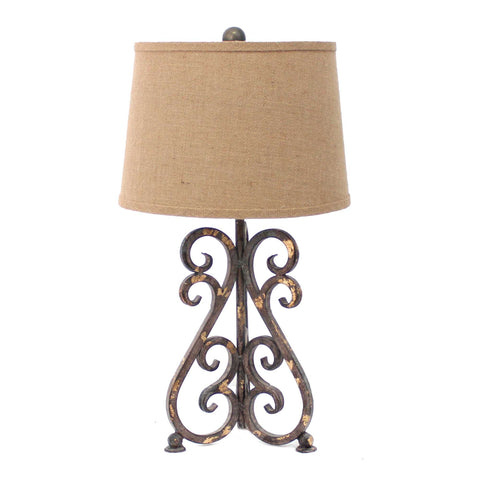 Bronze Vintage Metal Table Lamp