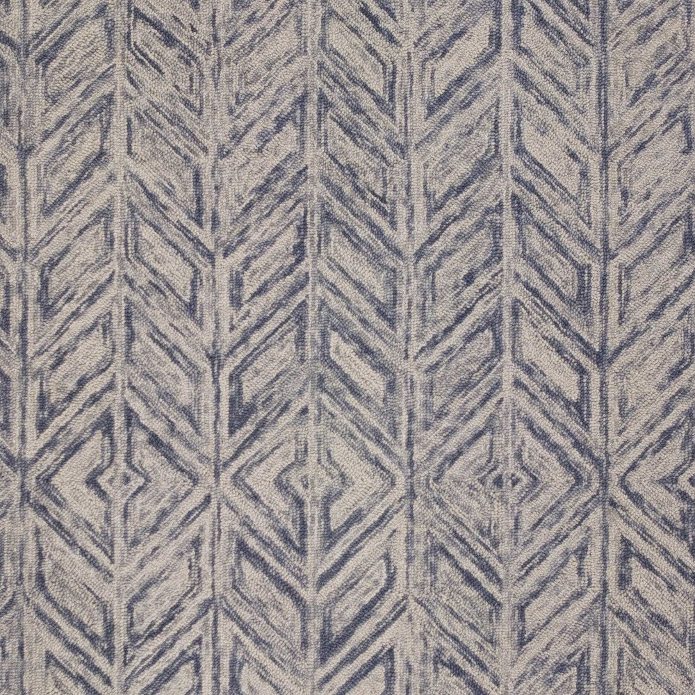 Blue Luxe Hand-Tufted Rug