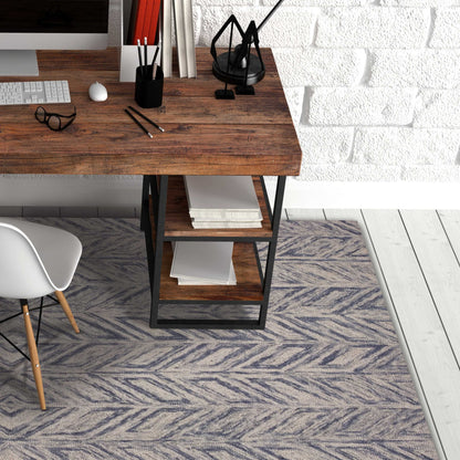 Blue Luxe Hand-Tufted Rug