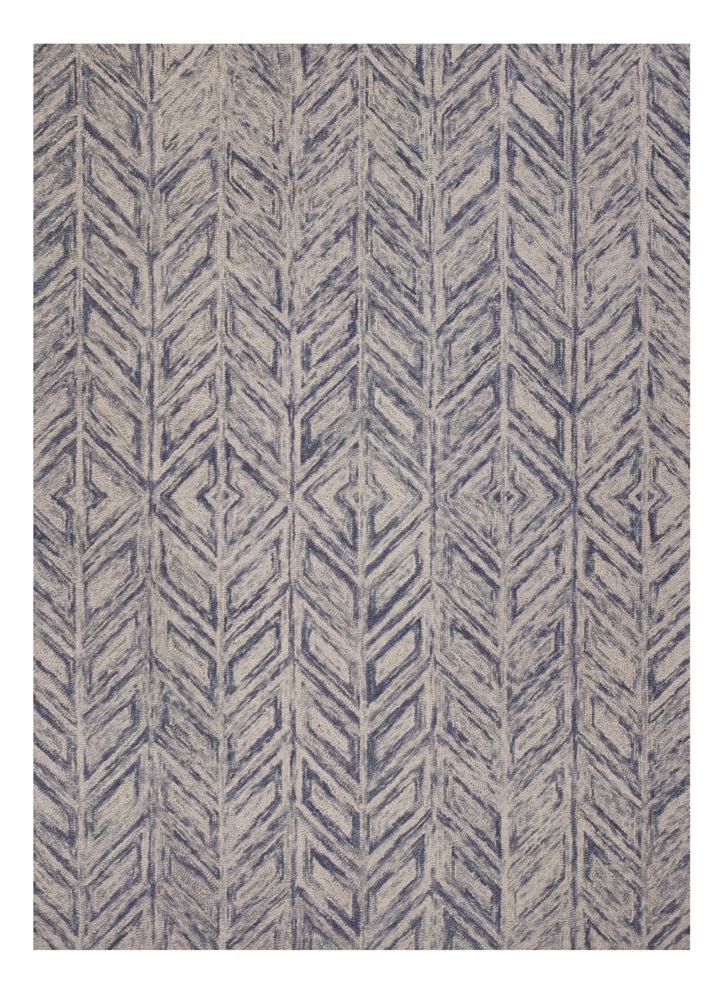 Blue Luxe Hand-Tufted Rug