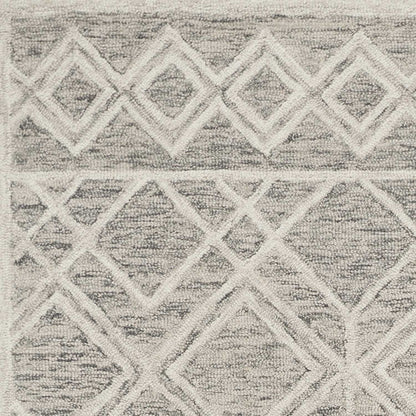 Sand Wool Geometric Rug