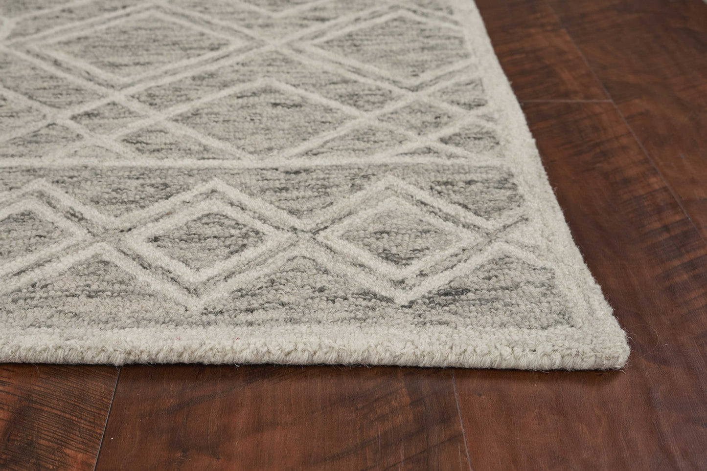 Sand Wool Geometric Rug