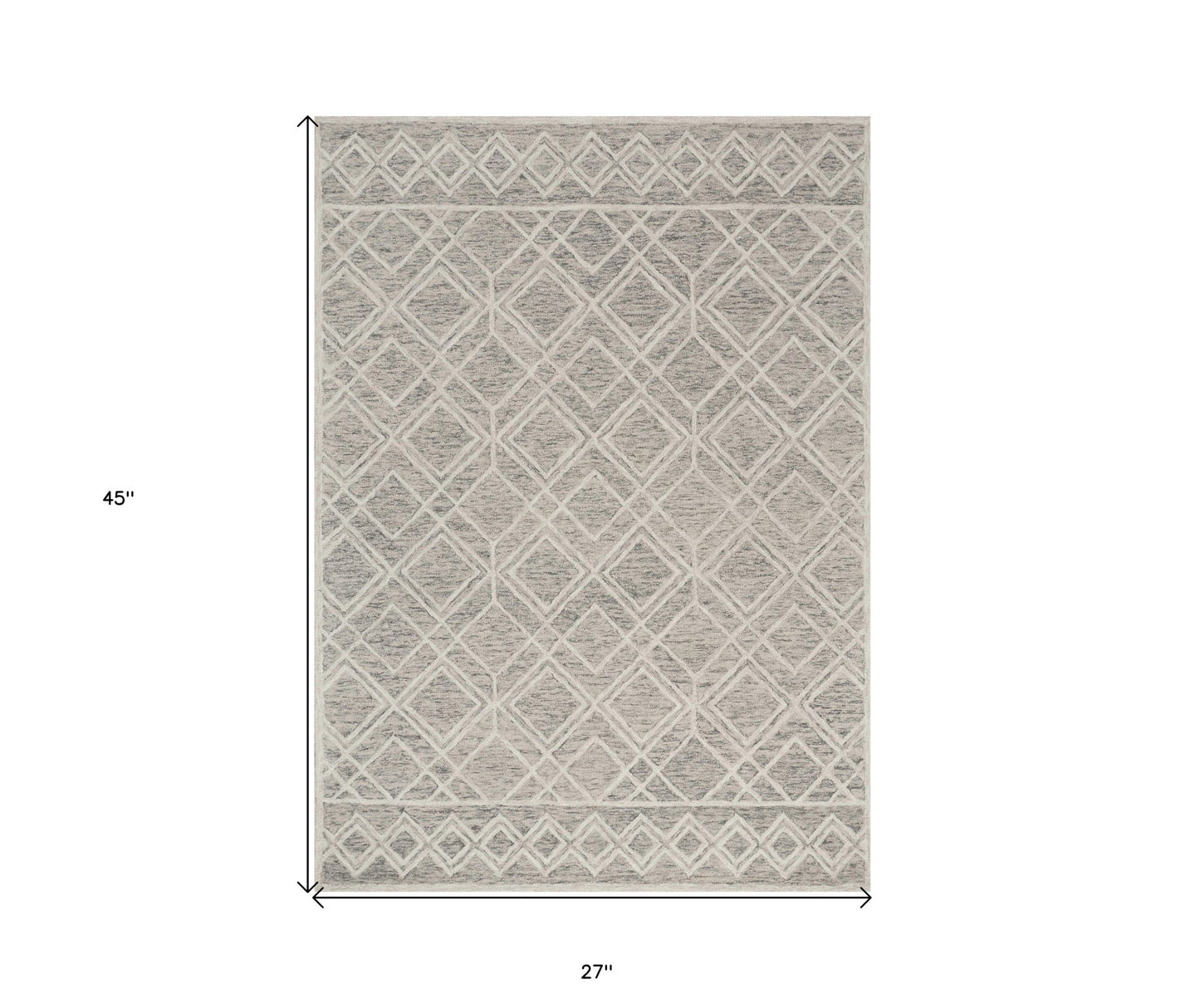 Sand Wool Geometric Rug