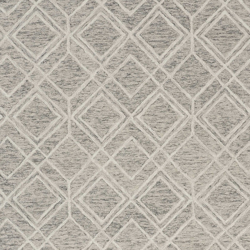 Sand Wool Geometric Rug