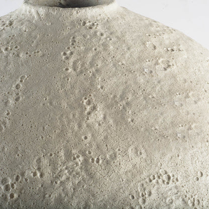 Textured White Ceramic Vase