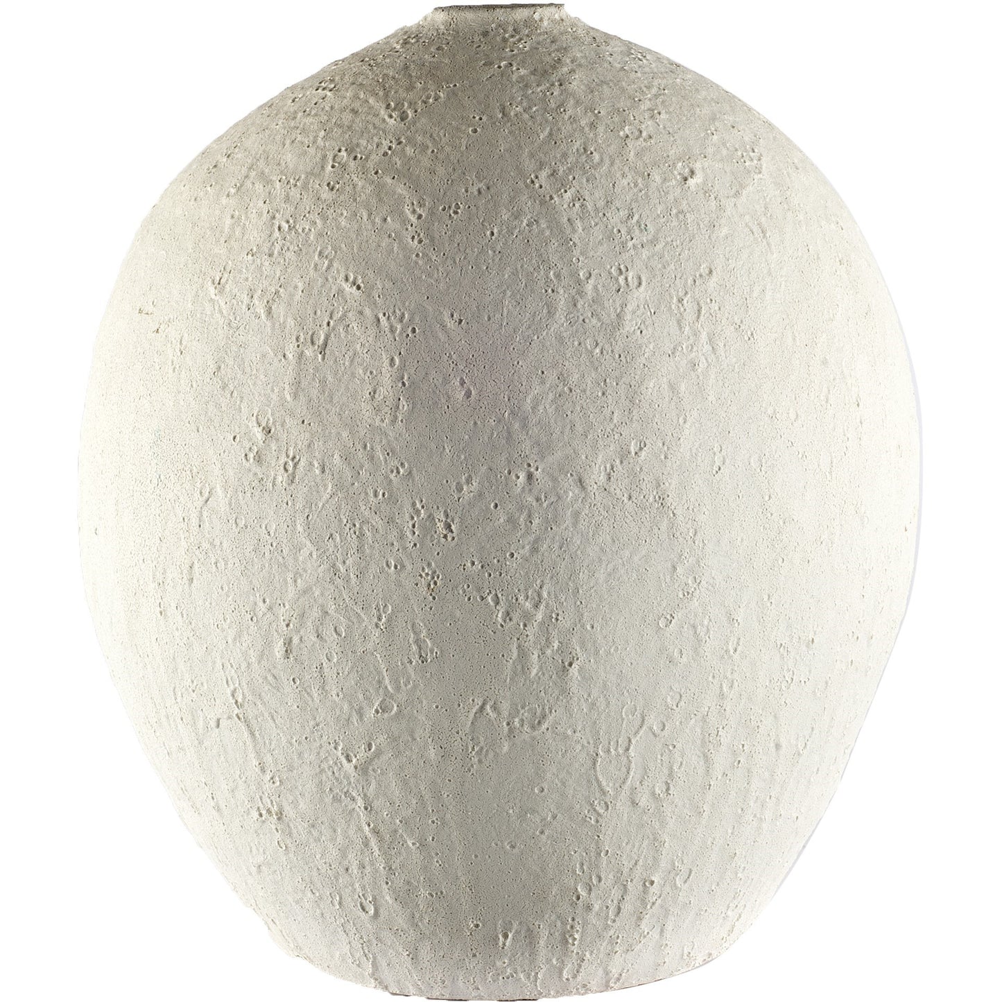 Textured White Ceramic Vase