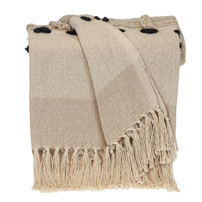 Handloomed Natural Throw