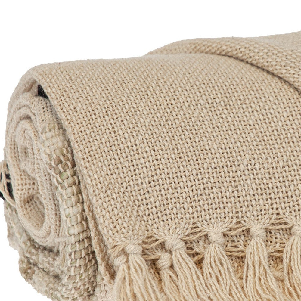 Handloomed Natural Throw