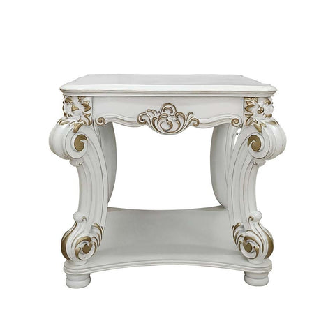 Antique Pearl Square Table