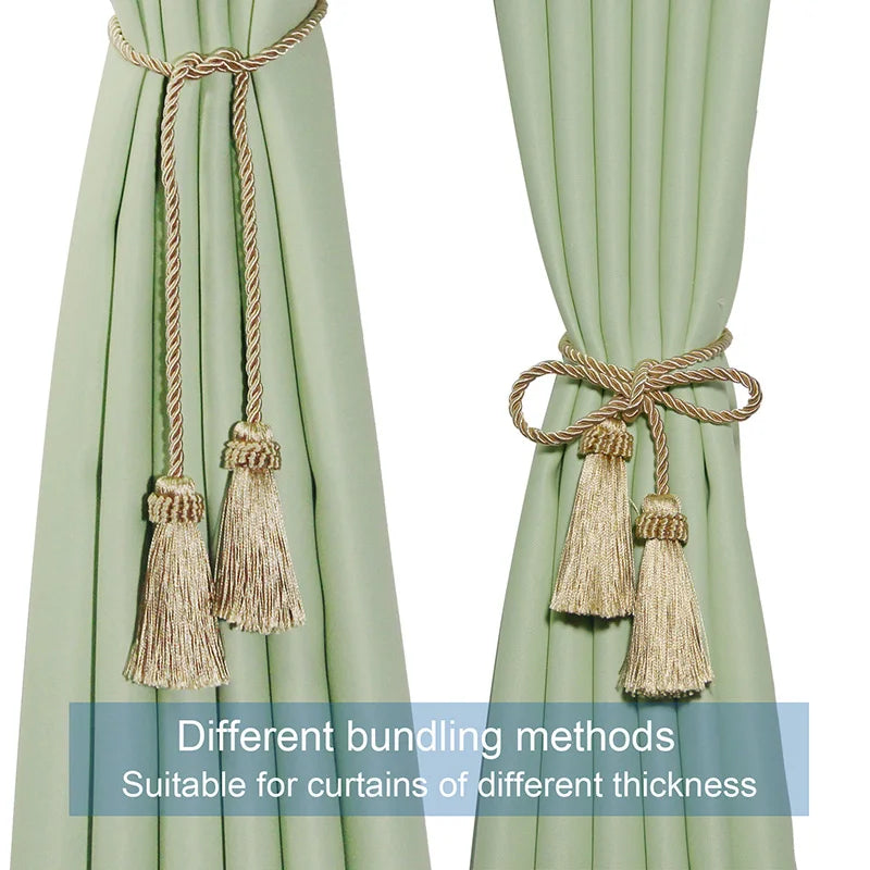 1Pc Handmade Tassel Curtain Tieback