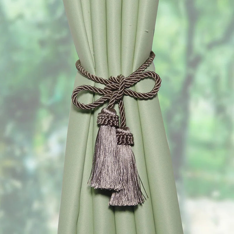 1Pc Handmade Tassel Curtain Tieback