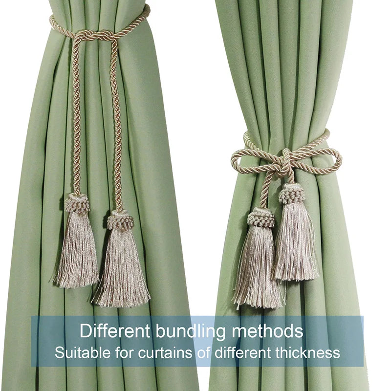 1Pc Handmade Tassel Curtain Tieback