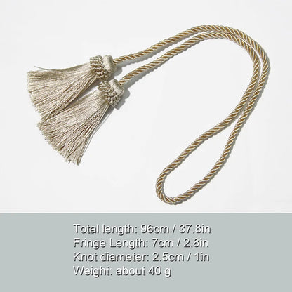 1Pc Handmade Tassel Curtain Tieback