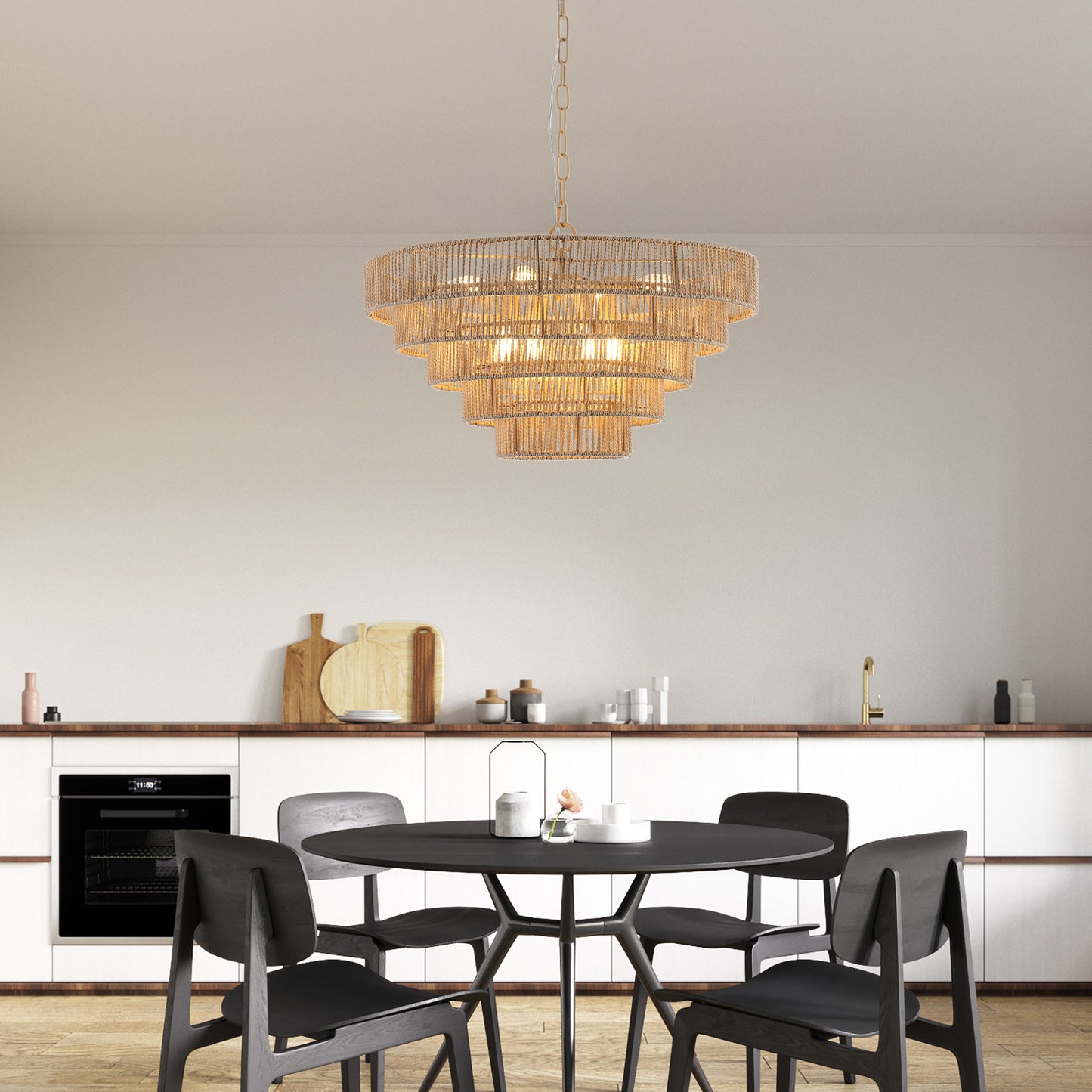 Lumina Rattan Chandelier